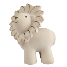 Lion natural rubber baby teether rattle and bath toy