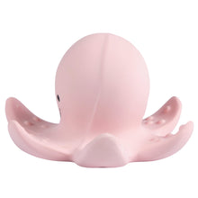 Octopus natural rubber baby teether rattle and bath toy