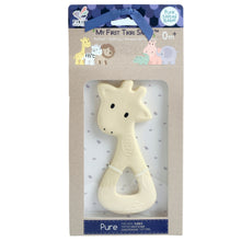 Giraffe natural rubber baby teether toy