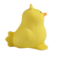 chick natural rubber baby teether rattle and bath toy