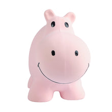 Hippo natural rubber baby teether rattle and bath toy