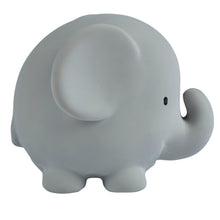 Elephant natural rubber baby teether and bath toy