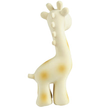 Giraffe natural baby teether rattle and bath toy