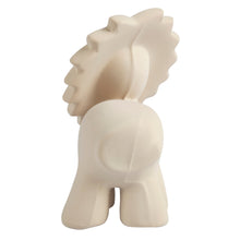 Lion natural rubber baby teether rattle and bath toy