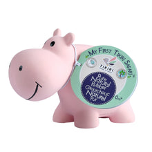 Hippo natural rubber baby teether rattle and bath toy