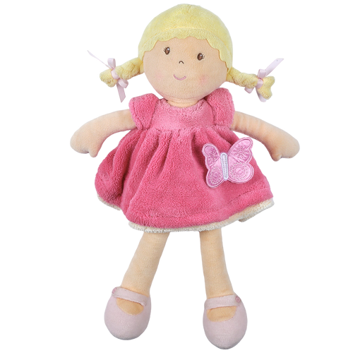 Ria - Blonde Hair With Pink & White Dress