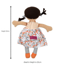 Aleah Black Hair Doll - In Peach andFlower Printed Dress with Heat Pack