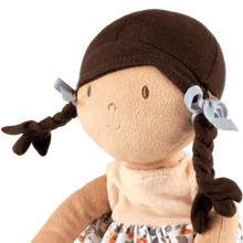 Aleah Black Hair Doll - In Peach andFlower Printed Dress with Heat Pack