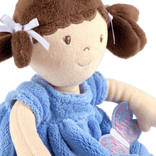 Pari - Brown Hair With Blue & Purple Dress