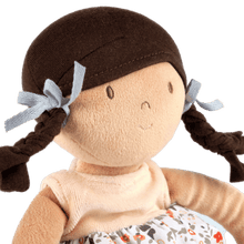 Aleah Black Hair Doll - In Peach andFlower Printed Dress with Heat Pack