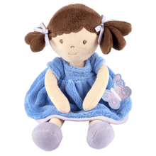 Pari - Brown Hair With Blue & Purple Dress