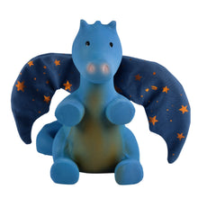 Midnight dragon rubber baby teether and rattle toy
