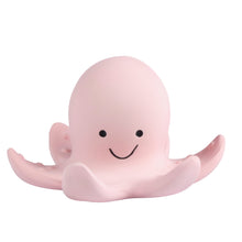 Octopus natural rubber baby teether rattle and bath toy