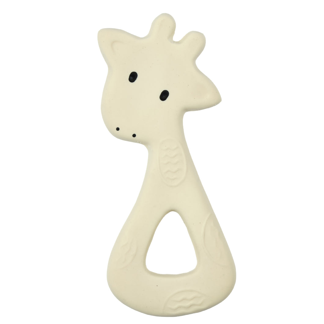 Giraffe natural rubber baby teether toy