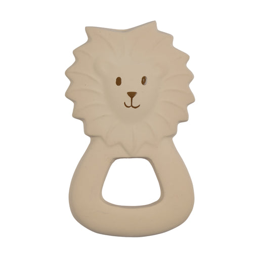 Lion natural rubber baby teether toy