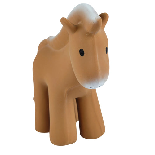 Horse - Natural Rubber Baby Teether Rattle & Bath Toy