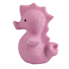 sea horse natural rubber baby rattle and bath toy