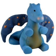 Midnight dragon rubber baby teether and rattle toy