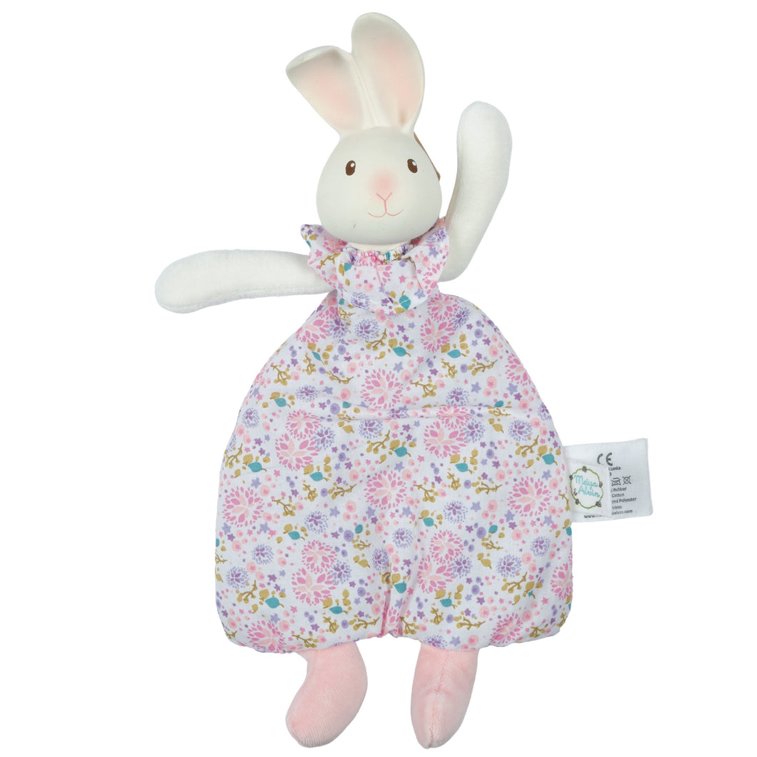 Havah the bunny baby lovey and teether toy