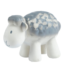 sheep natural rubber baby rattle and bath toy