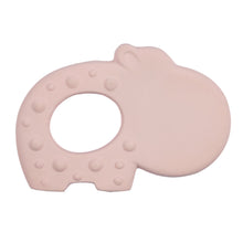 Hippo natural rubber baby teether toy
