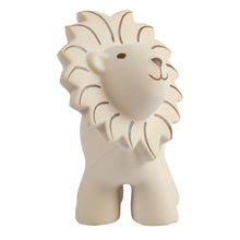 Lion natural rubber baby teether rattle and bath toy