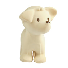puppy natural rubber baby rattle and bath toy