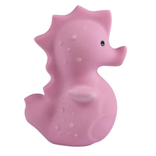 sea horse natural rubber baby rattle and bath toy
