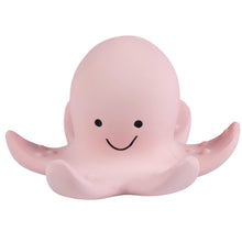 Octopus natural rubber baby teether rattle and bath toy