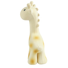 Giraffe natural baby teether rattle and bath toy