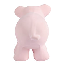 Pig natural rubber baby teether rattle and bath toy