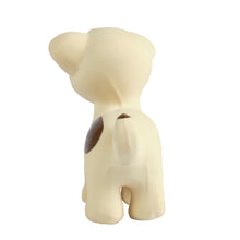 puppy natural rubber baby rattle and bath toy