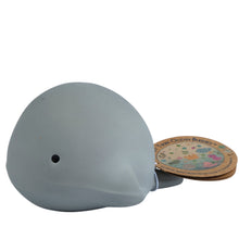 whale natural rubber baby rattle and bath toy