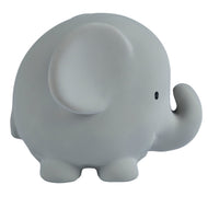 Elephant natural rubber baby teether and bath toy