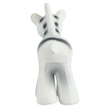 Zebra natural rubber baby rattle and bath toy