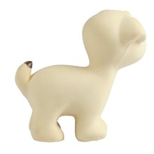 puppy natural rubber baby rattle and bath toy