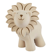 Lion natural rubber baby teether rattle and bath toy