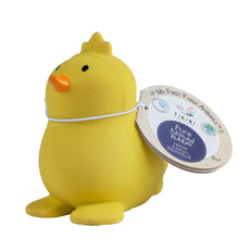 chick natural rubber baby teether rattle and bath toy