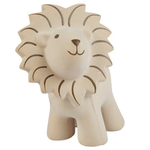 Lion natural rubber baby teether rattle and bath toy