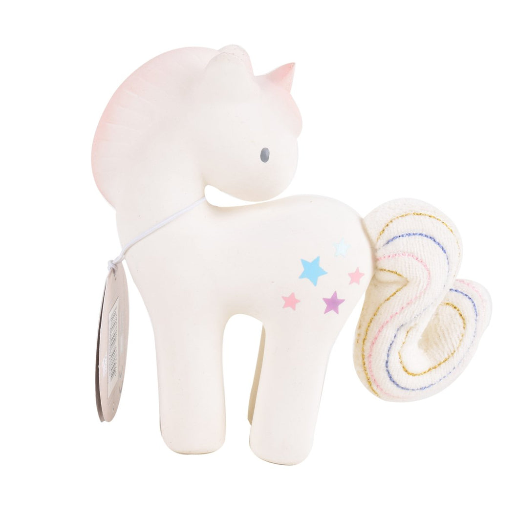 Cotton Candy Unicorn With Swing Tag - Tikiri Toys